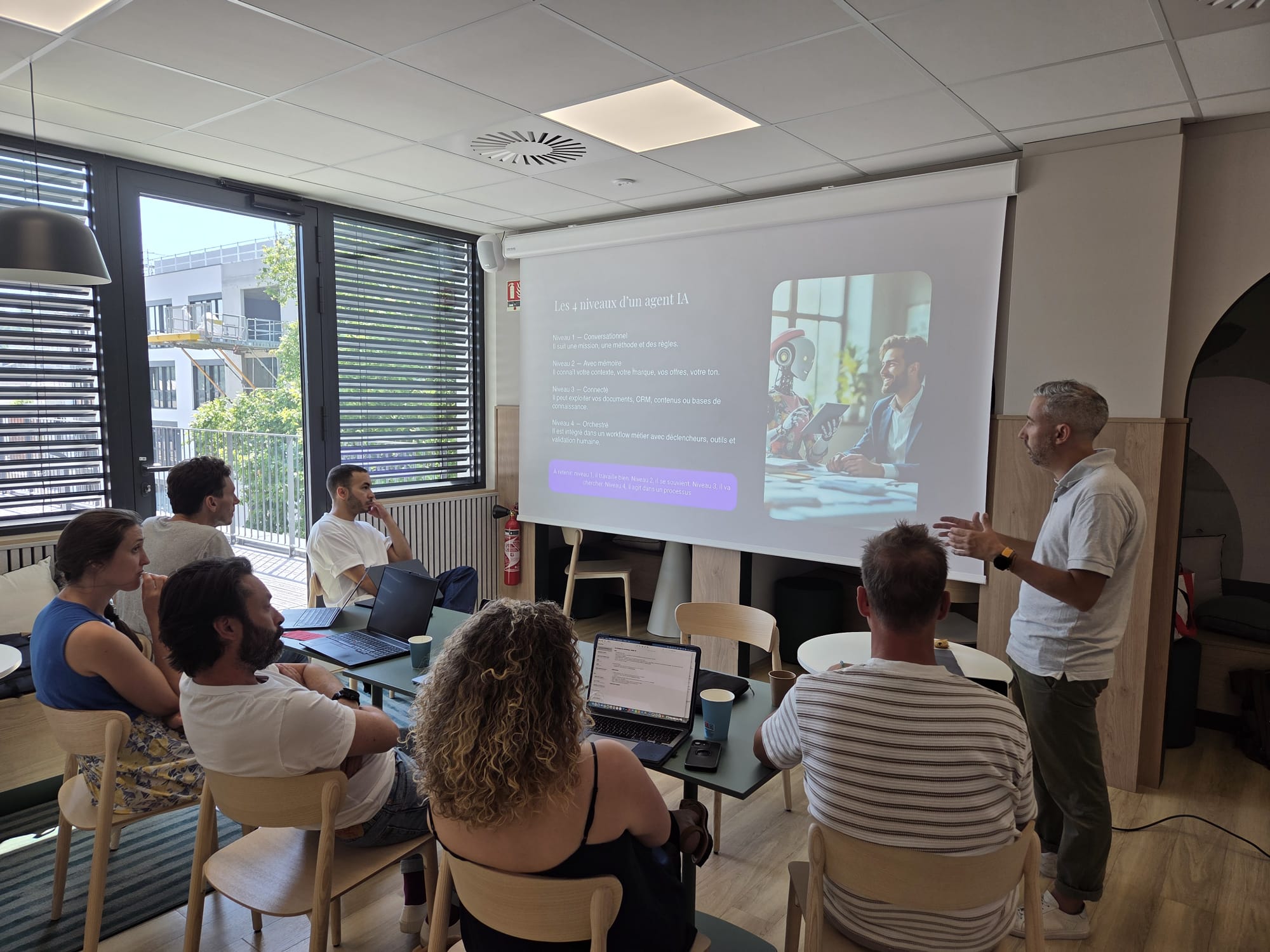 Échanges en groupe