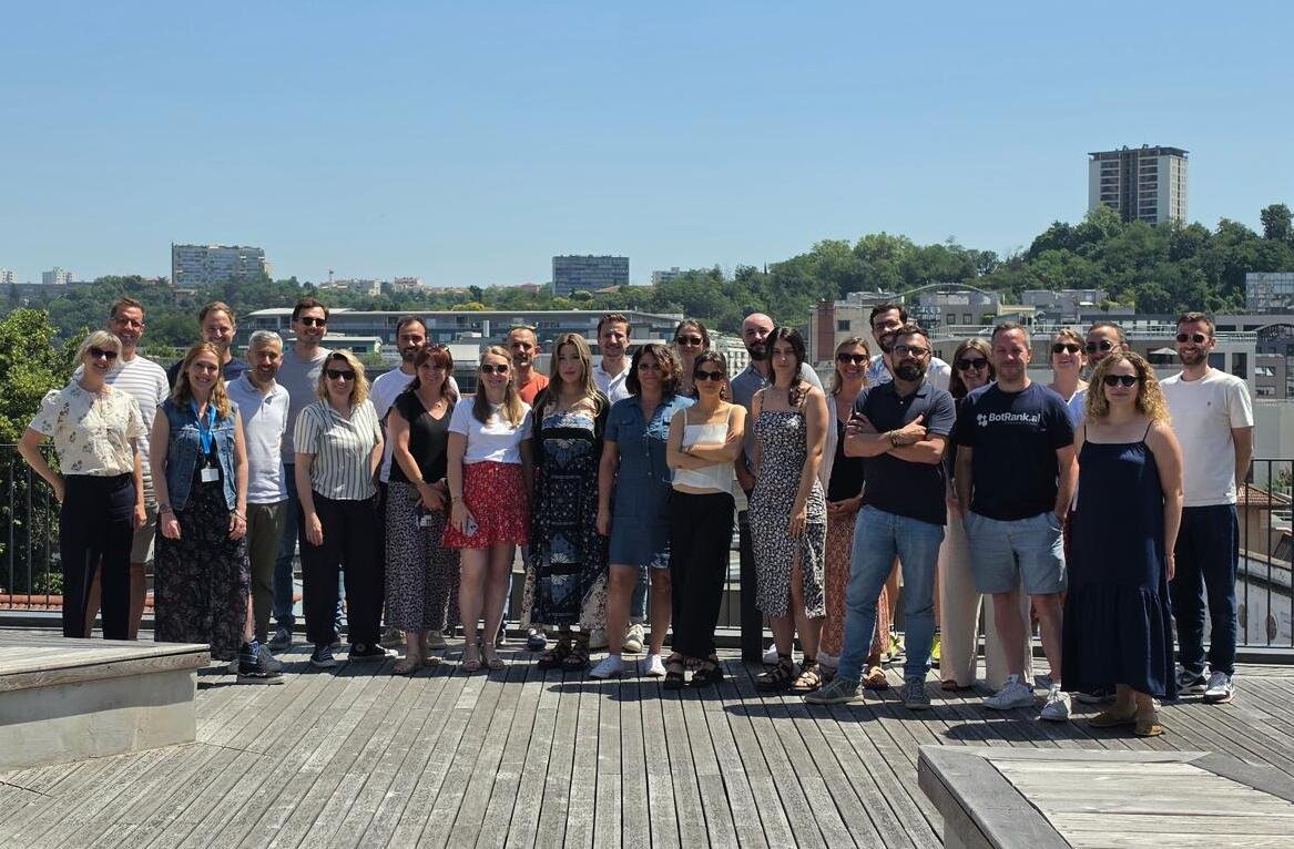 Photo de groupe rooftop